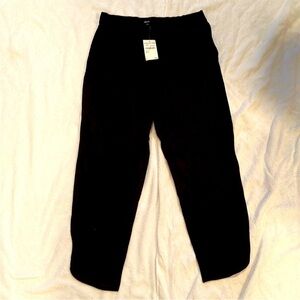 Madewell Black Cropped Ankle Pants Relaxed Fit